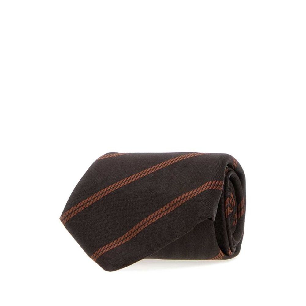 Brunello Cucinelli Men Embroidered Silk Tie
